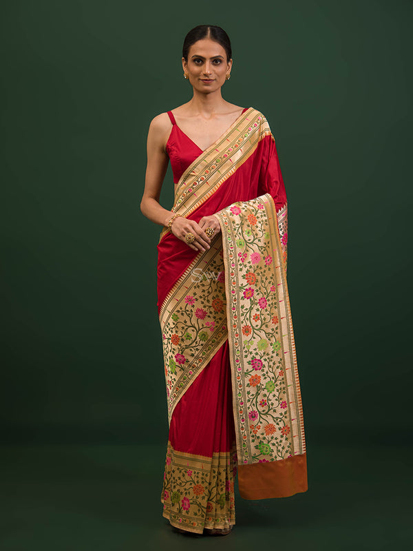 What Is Paithani Silk - Types of Paithani Silk Sarees - Sacred Weaves -  Sacred Weaves