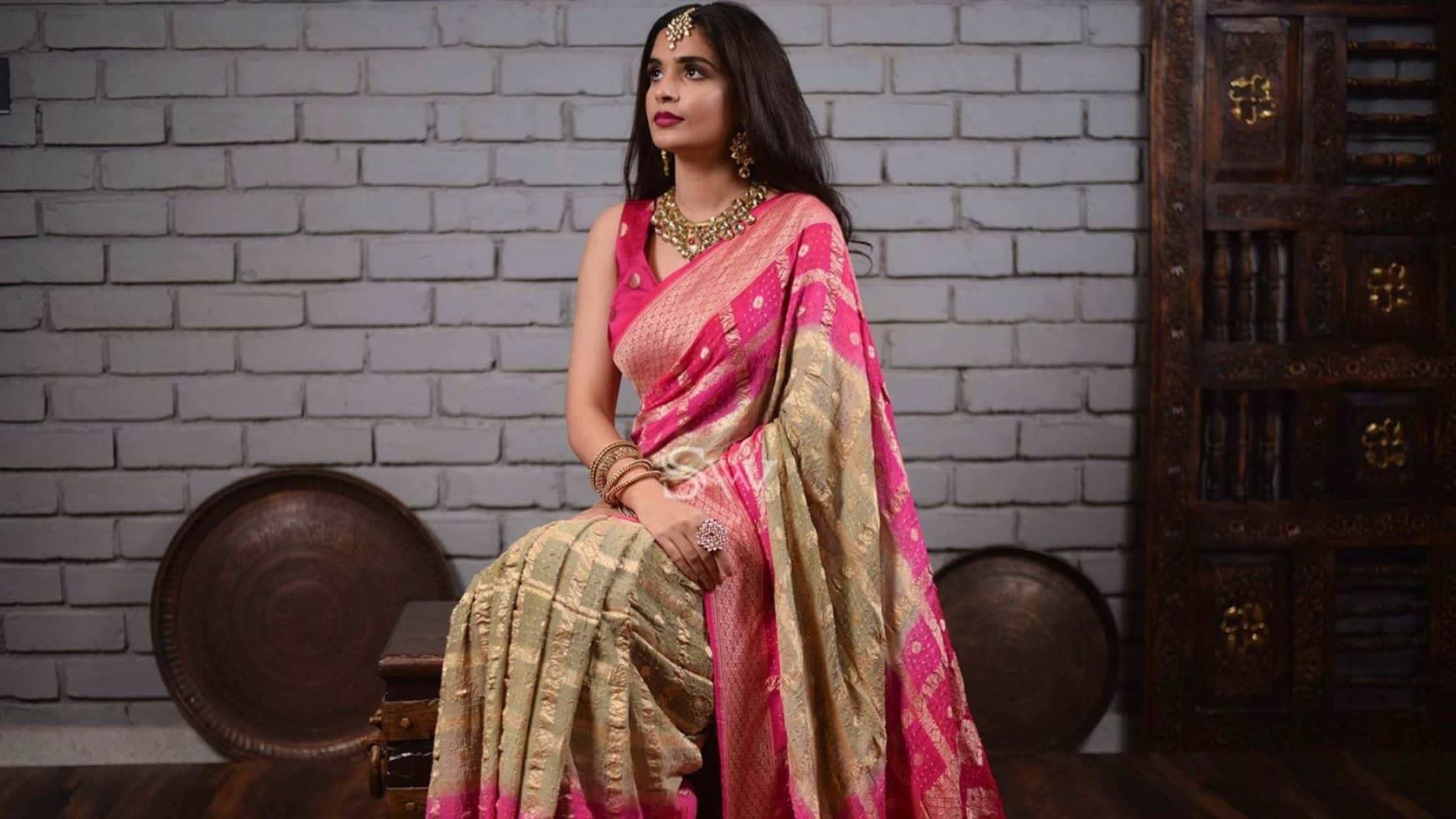 Bandhani Saree | Buy Cotton bandhani Sarees Online