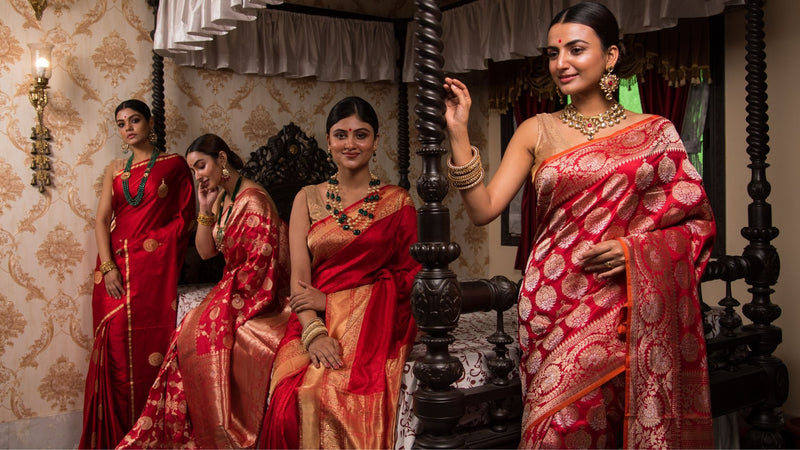 Page 20 | Red Wedding Sarees: Buy Latest Indian Designer Red Bridal Sarees  Online - Utsav Fashion