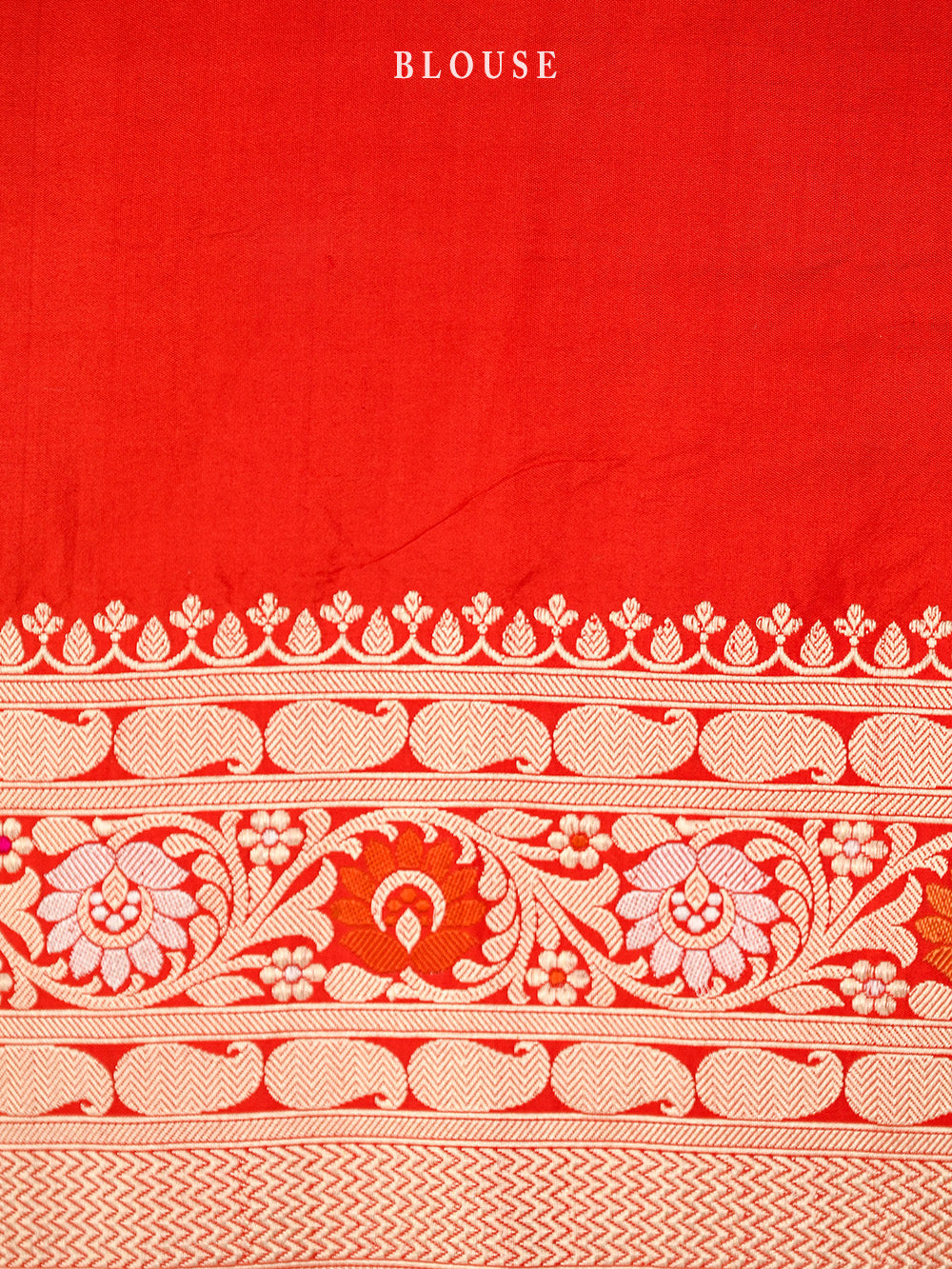 Red Meenakari Katan Silk Handloom Banarasi Saree - Sacred Weaves