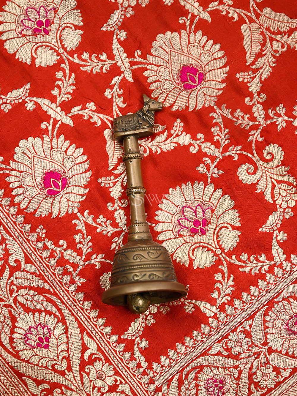 Red Meenakari Uppada Katan Silk Handloom Banarasi Saree