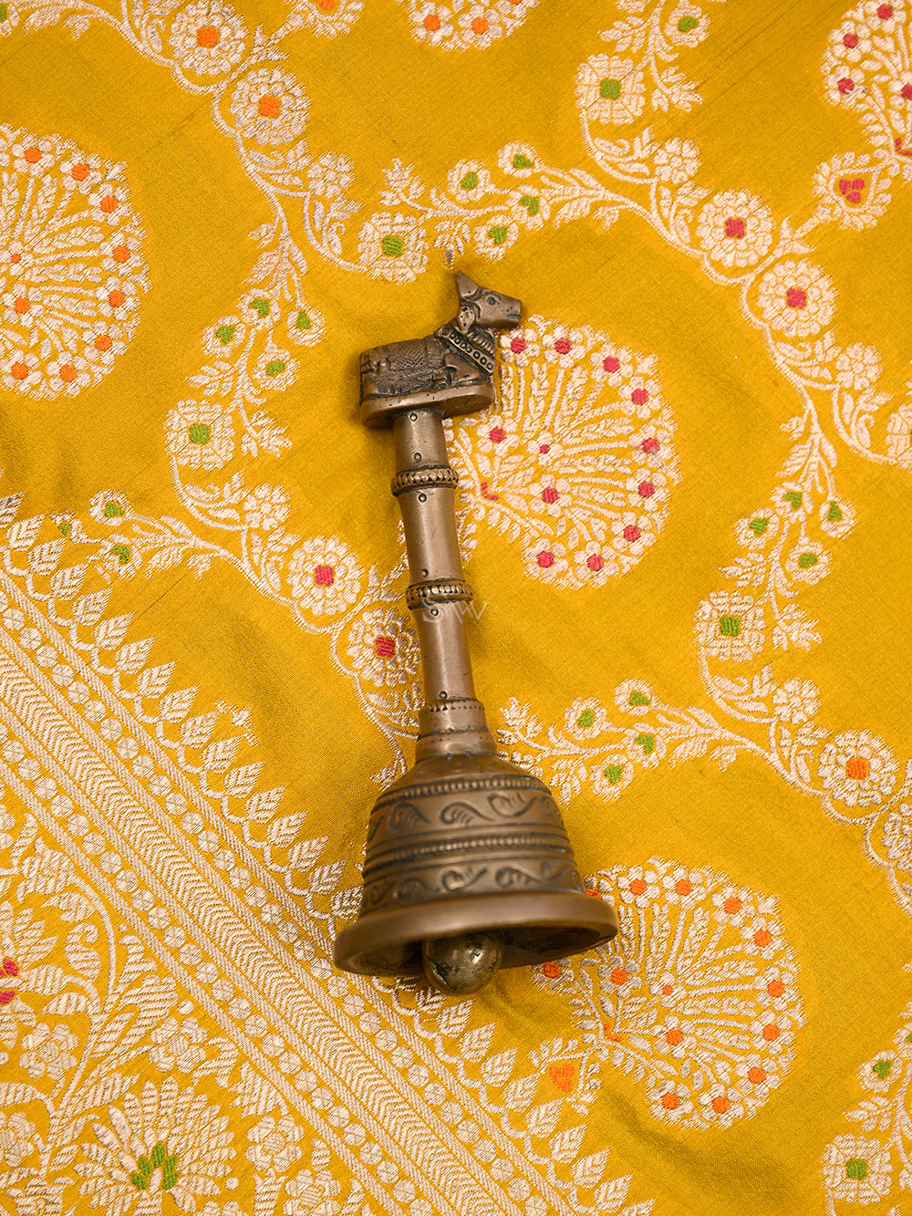 Yellow Meenakari Uppada Katan Silk Handloom Banarasi Saree