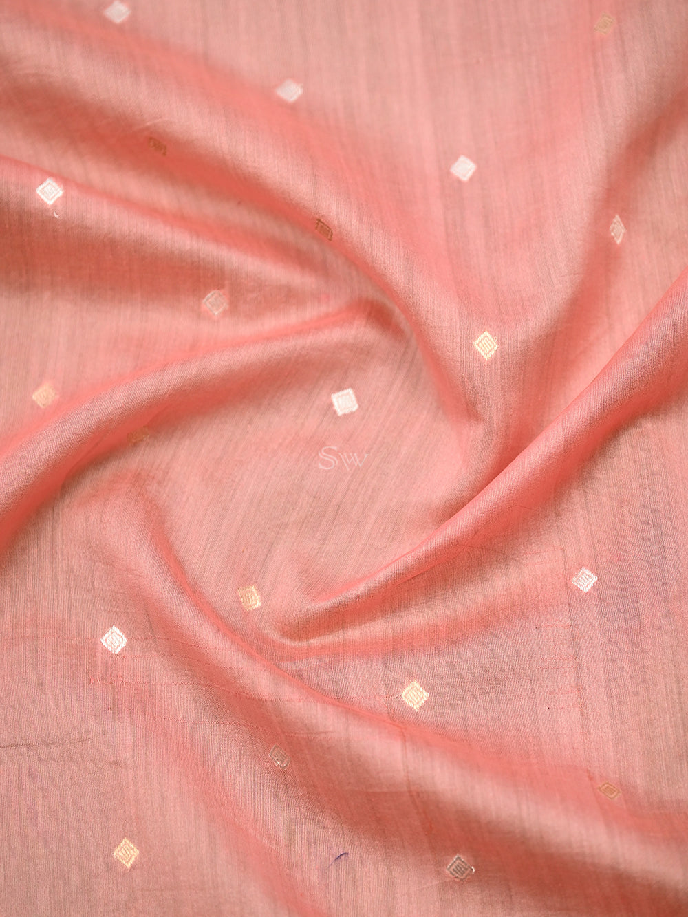 Peach Katan Silk Handloom Banarasi Suit