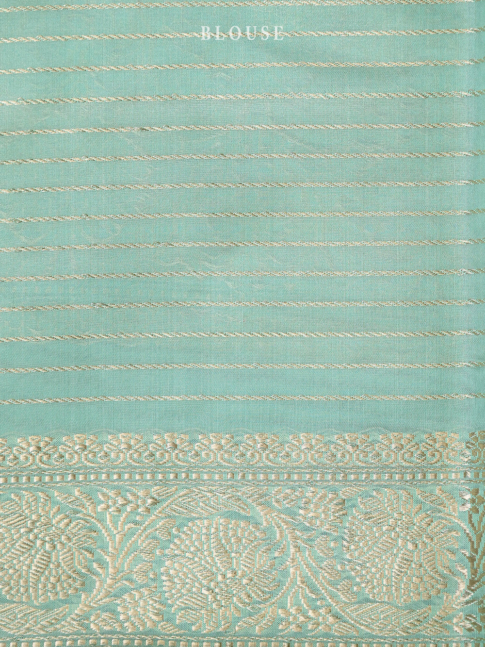 Mint Green Tissue Katan Silk Handloom Banarasi Saree - Sacred Weaves