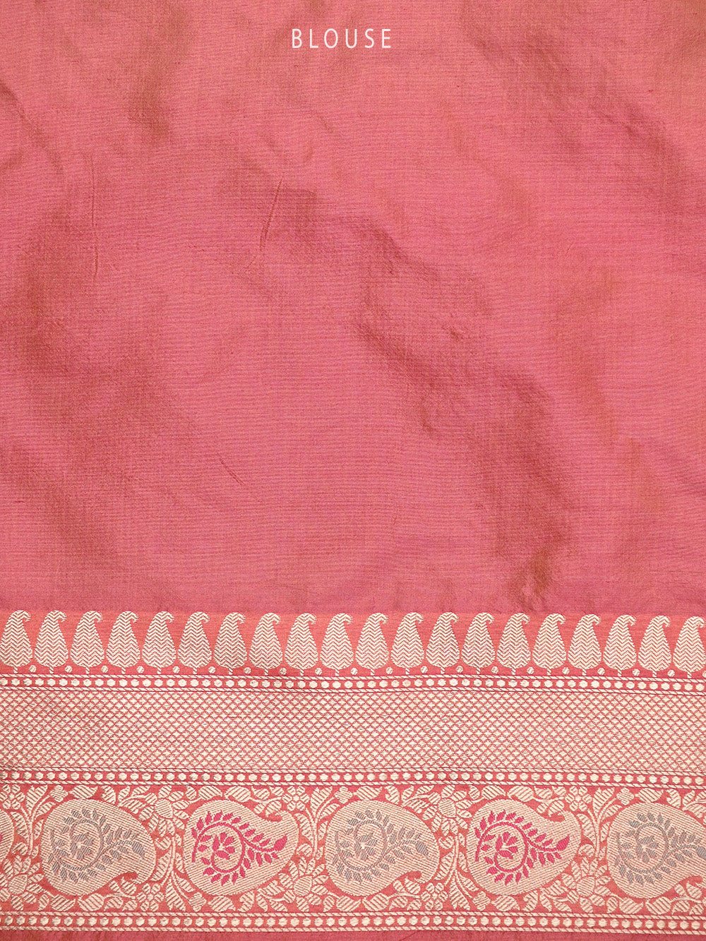 Pink Peach Meenakari Jaal Katan Silk Handloom Banarasi Saree