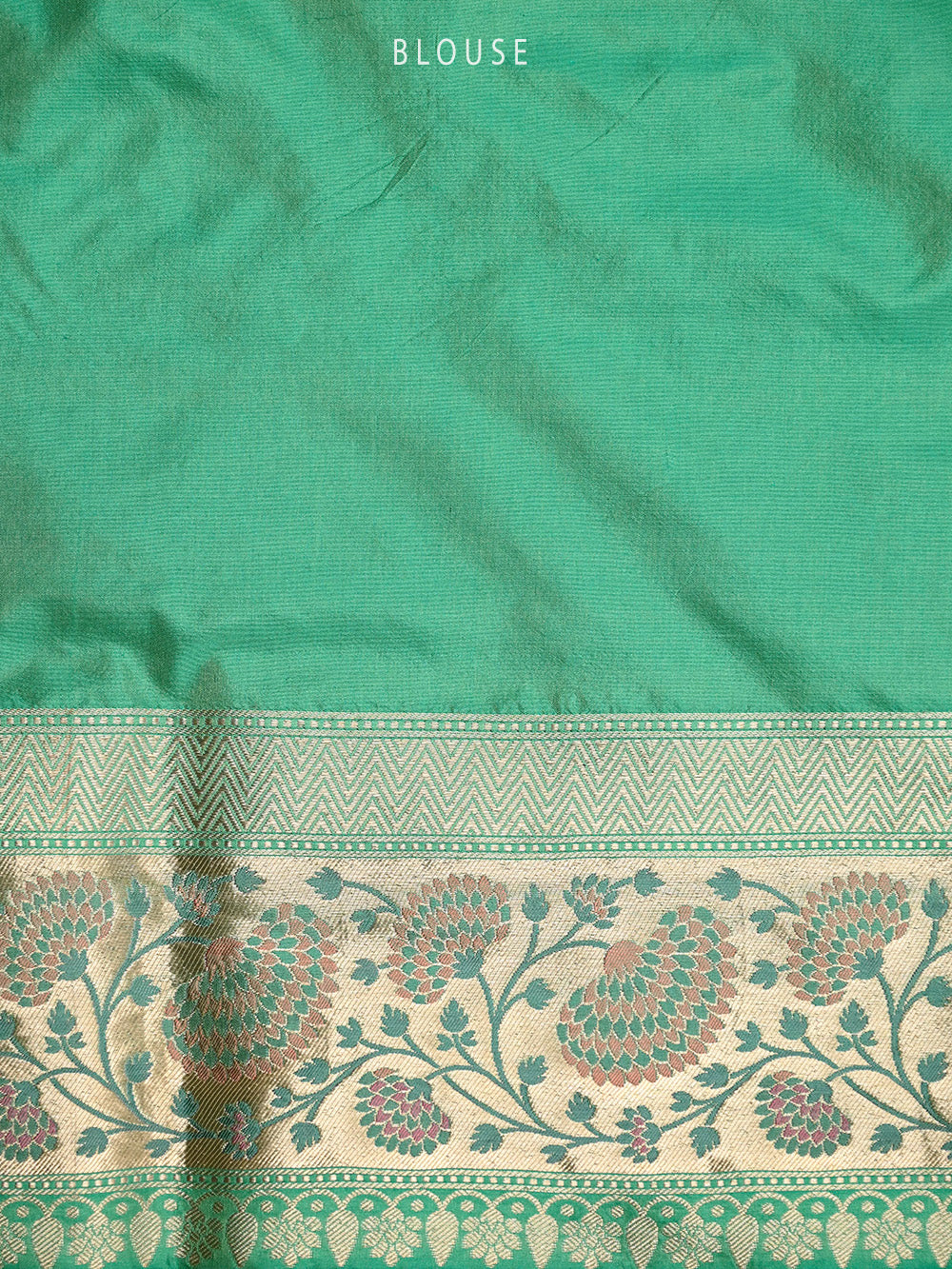 Sea Green Meenakari Boota Katan Silk Handloom Banarasi Saree