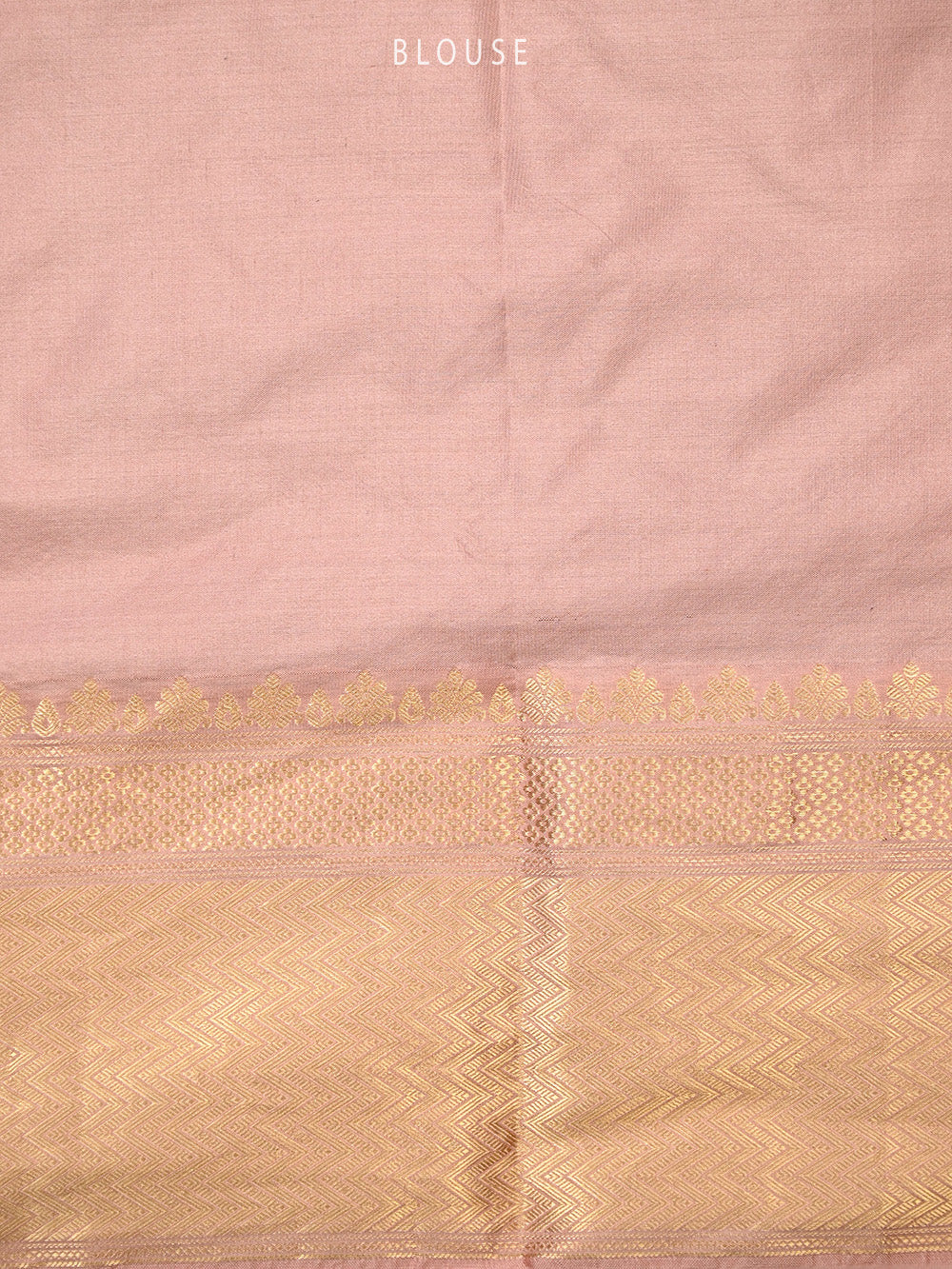 Dusky Pink Katan Silk Handloom Banarasi Saree