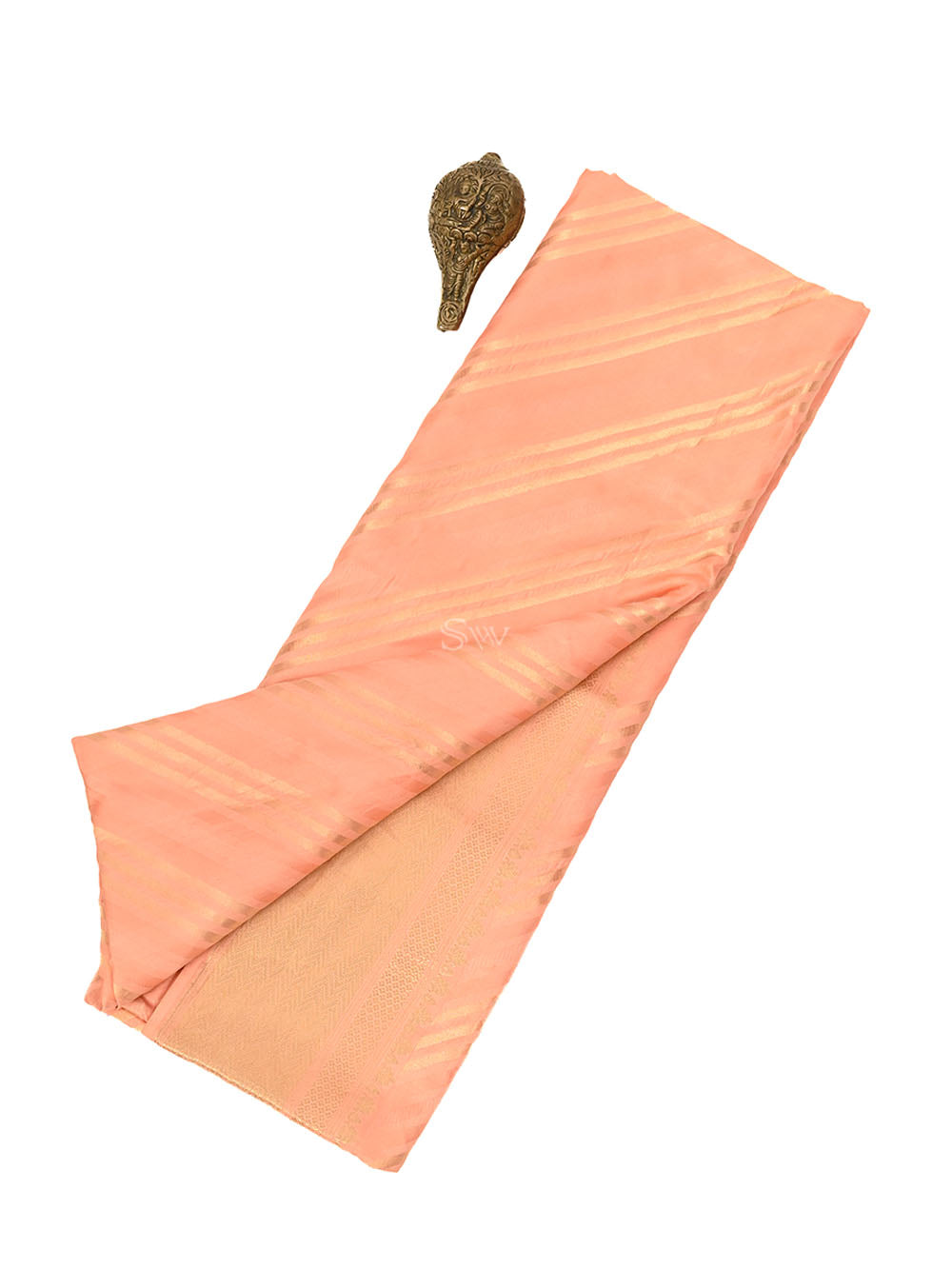 Dusky Pink Katan Silk Handloom Banarasi Saree