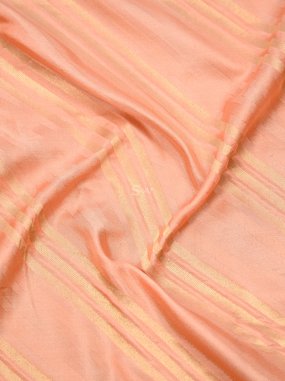 Pastel Peach Katan Silk Handloom Banarasi Saree