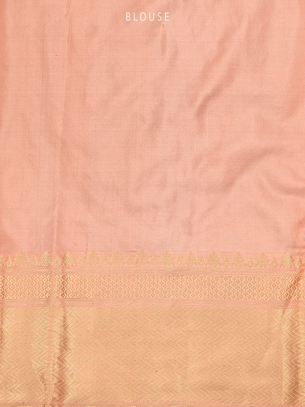 Pastel Peach Katan Silk Handloom Banarasi Saree