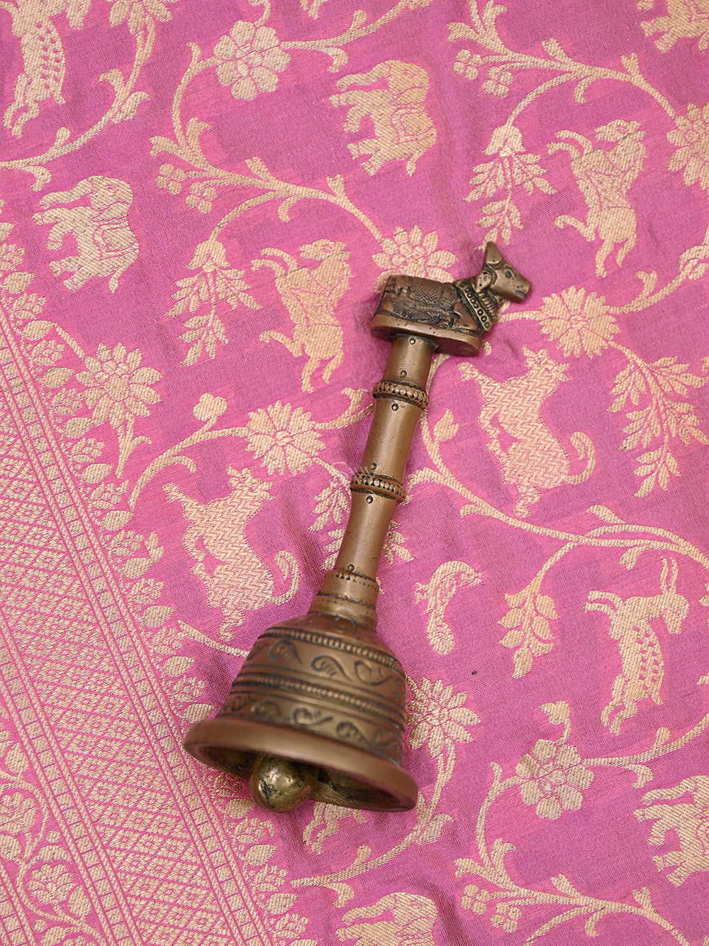 Pink Uppada Jaal Katan Silk Handloom Banarasi Saree - Sacred Weaves