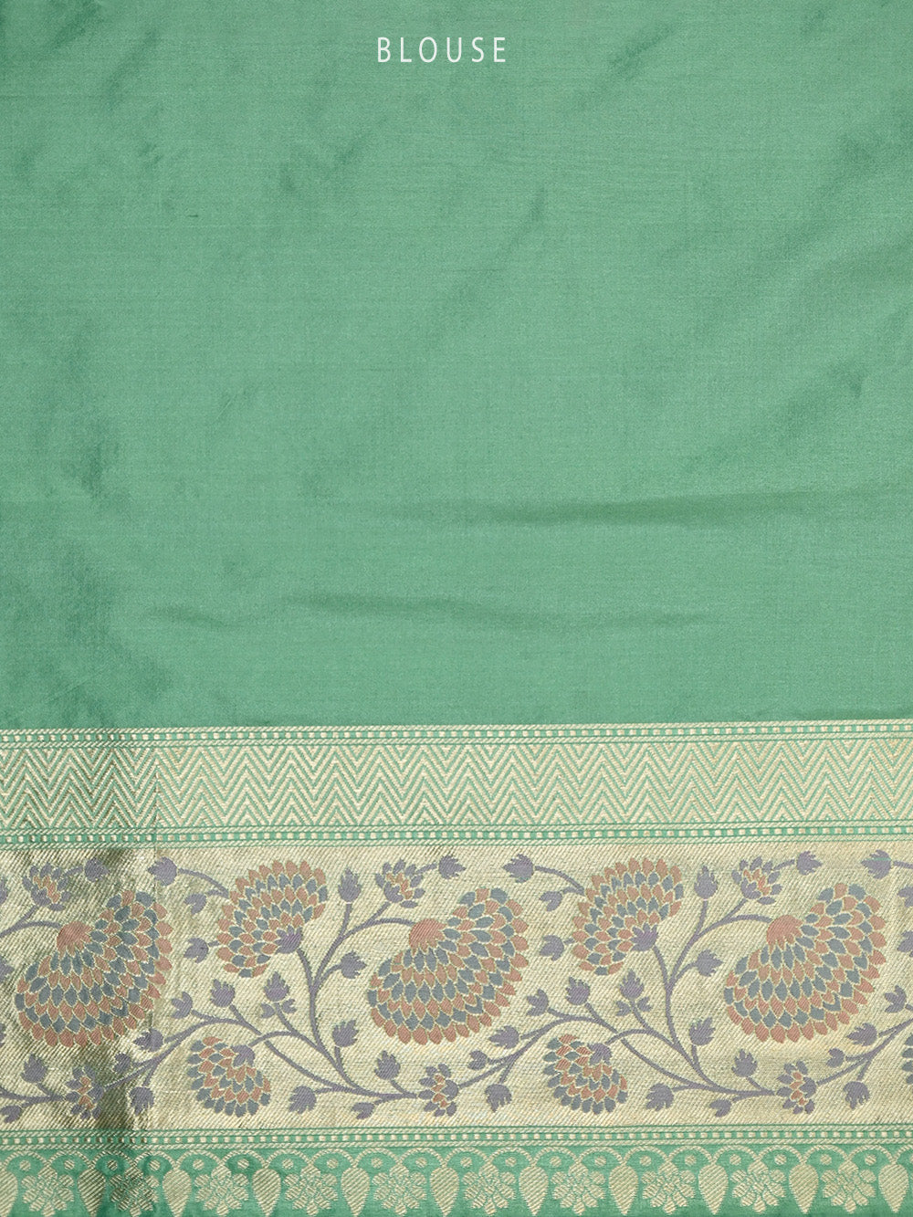 Sea Green Meenakari Booti Katan Silk Handloom Banarasi Saree