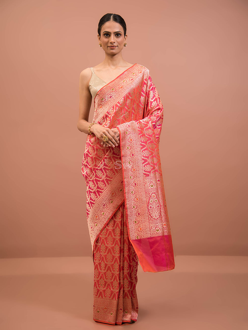 Shop Pure Banarasi Uppada Silk Sarees Online at Best price - Sacred Weaves