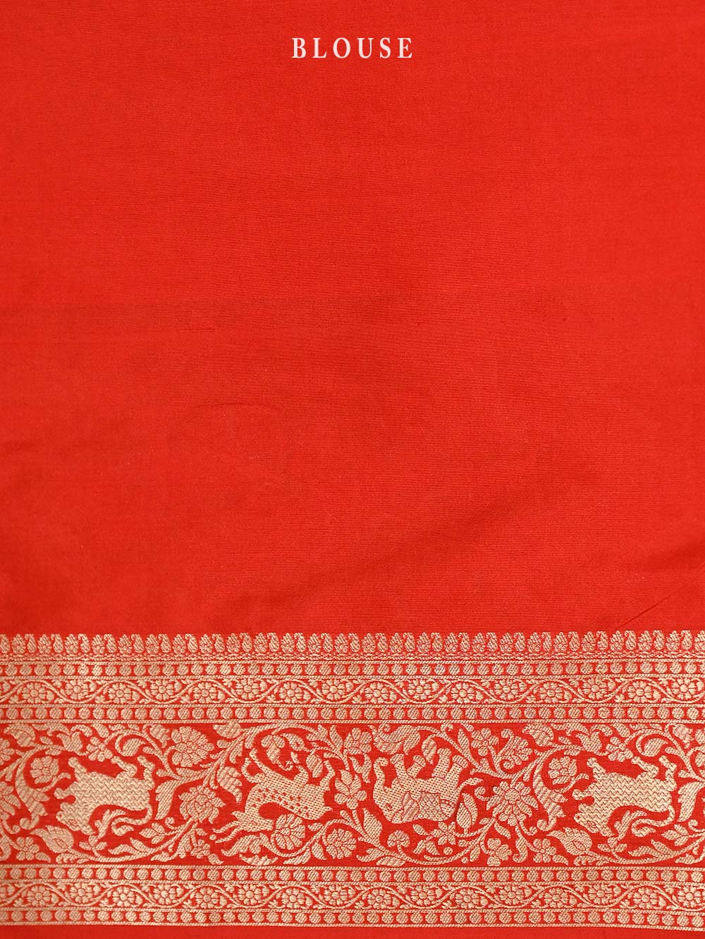 Red Shikargah Katan Silk Handloom Banarasi Saree - Sacred Weaves