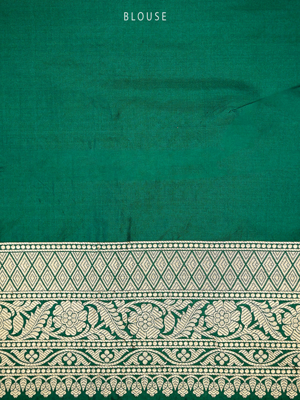 Bottle Green Uppada Katan Silk Handloom Banarasi Saree