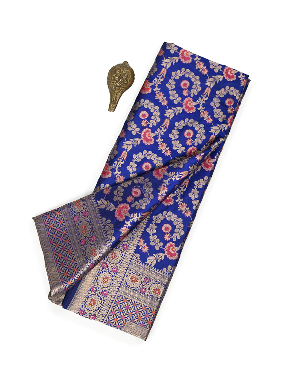 Blue Meenakari Uppada Katan Silk Handloom Banarasi Saree