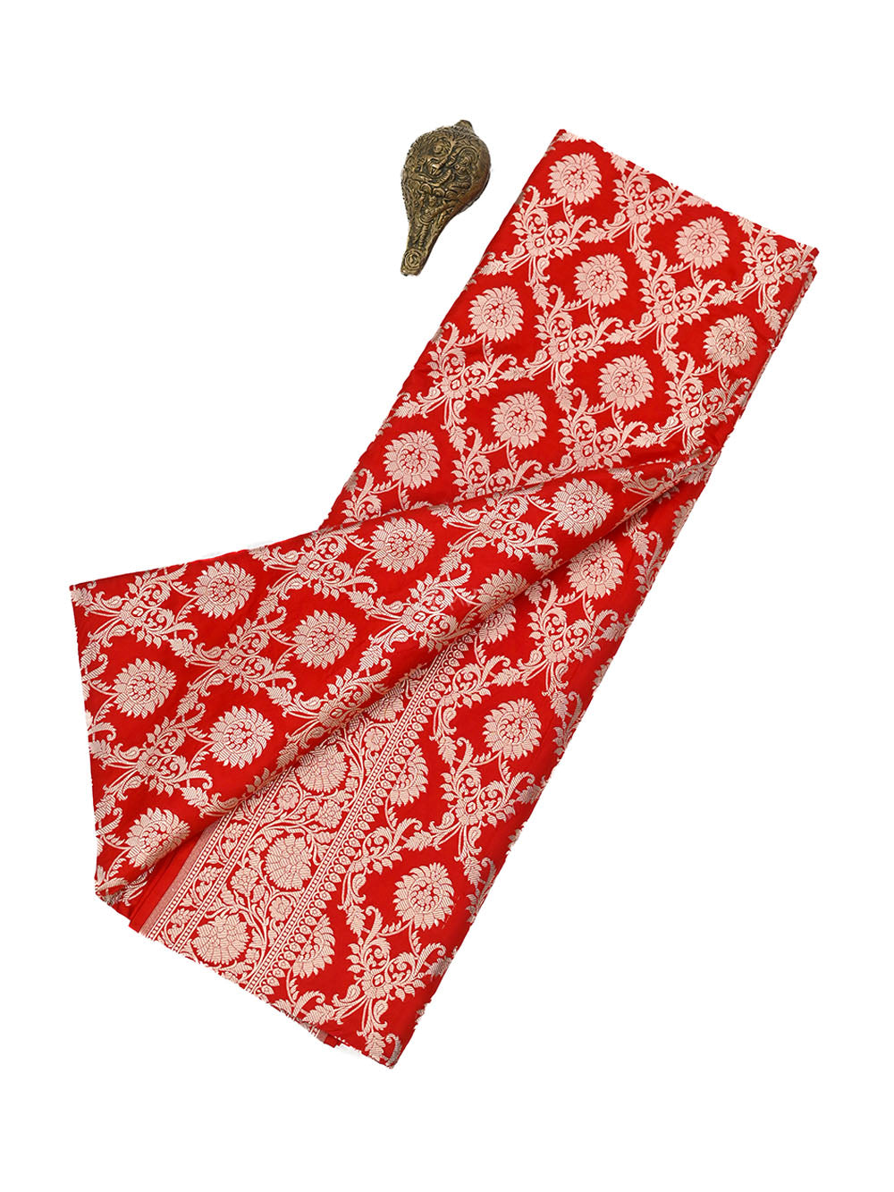 Red Uppada Katan Silk Handloom Banarasi Saree