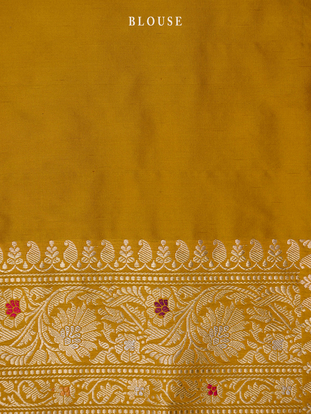 Yellow Meenakari Katan Silk Handloom Banarasi Saree