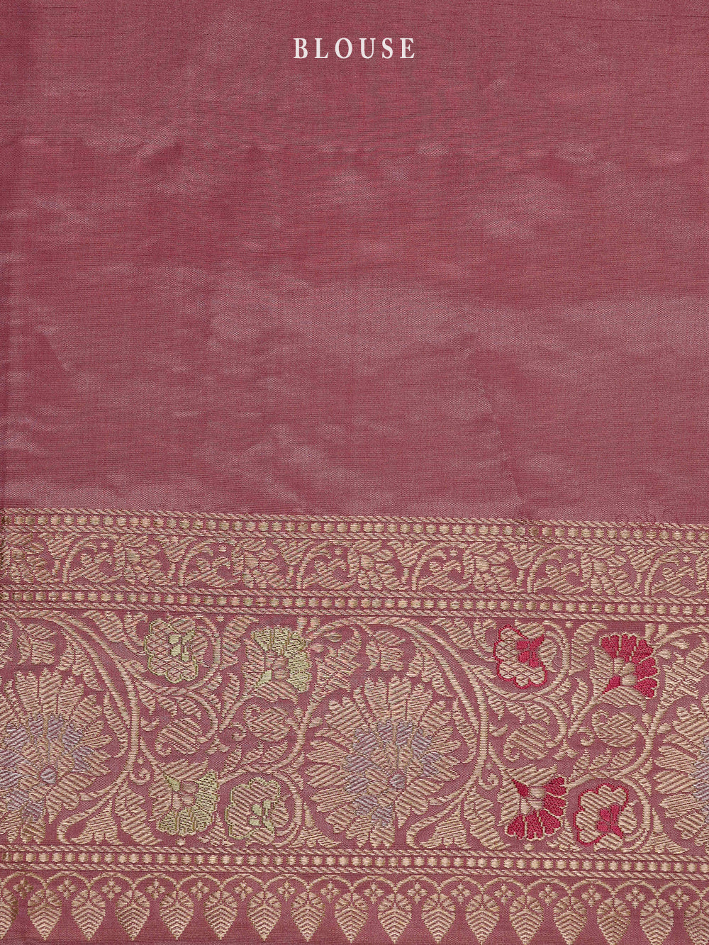 Pink Meenakari Tissue Katan Silk Handloom Banarasi Saree