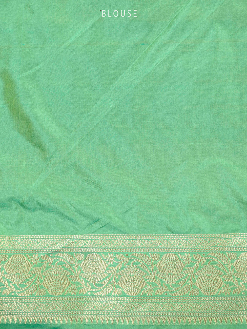 Sea Green Meenakari Katan Silk Handloom Banarasi Saree