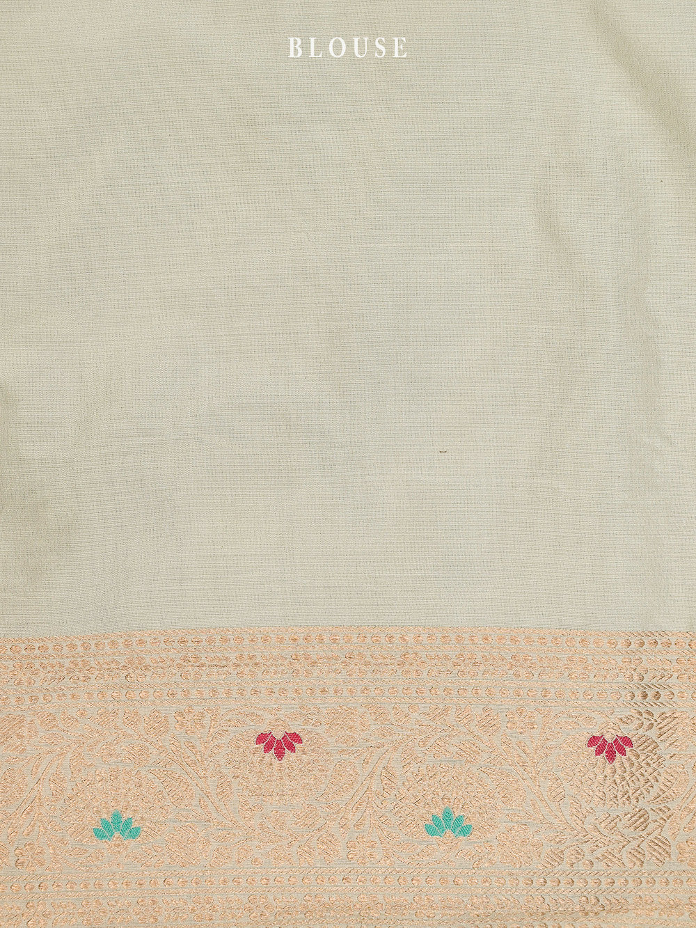 Beige Meenakari Brocade Handloom Banarasi Saree