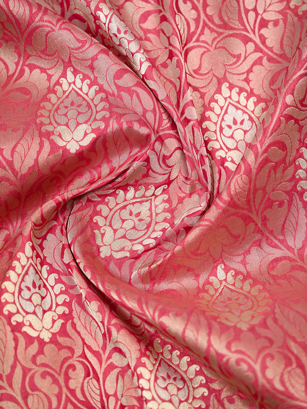 Pastel Pink Jaal Katan Silk Handloom Banarasi Saree