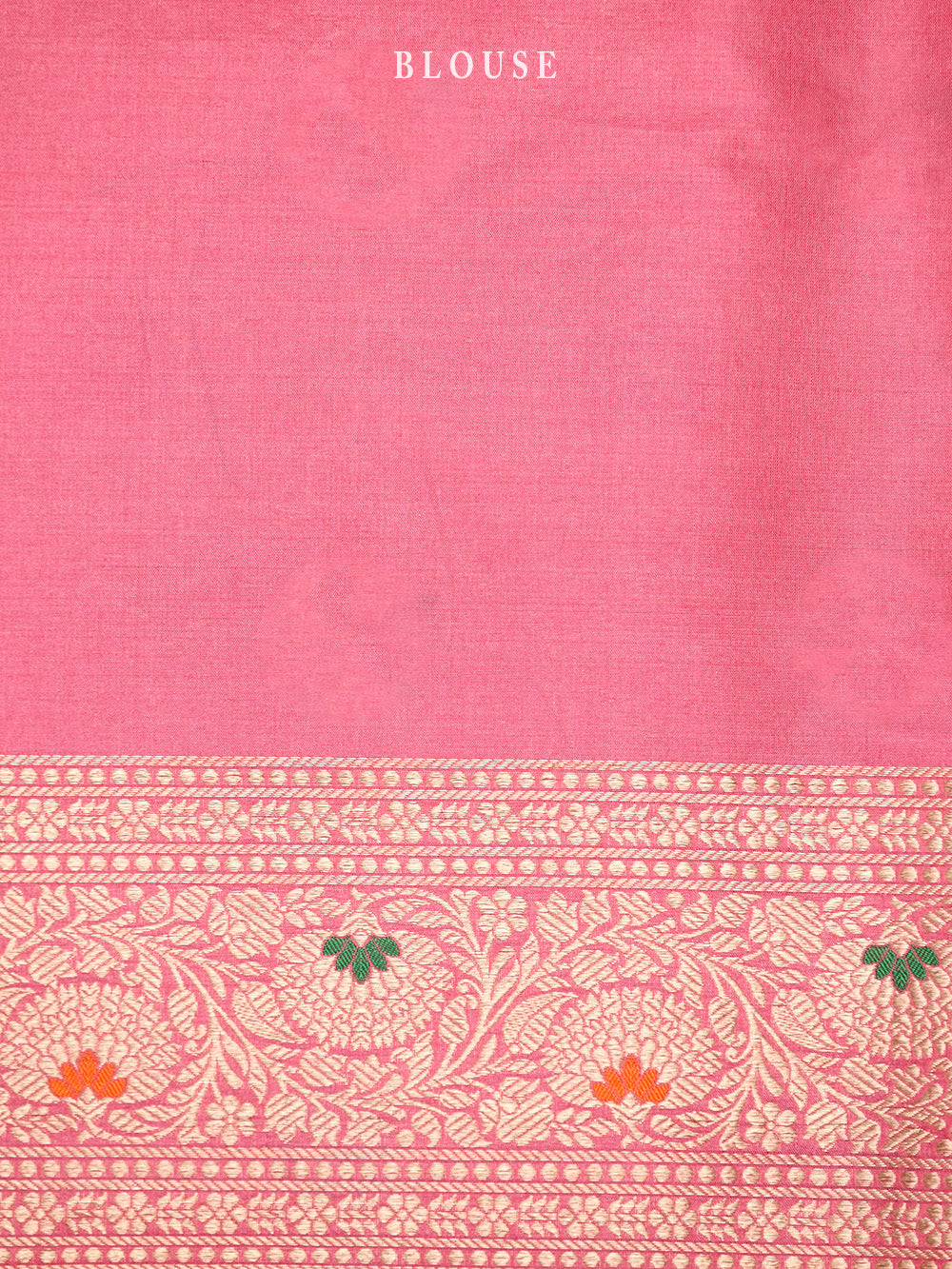 Pastel Pink Meenakari Brocade Handloom Banarasi Saree - Sacred Weaves