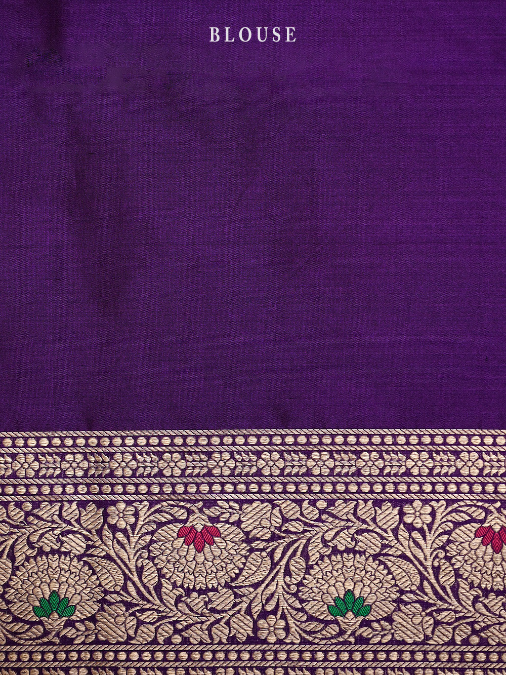 Dark Purple Meenakari Uppada Katan Silk Handloom Banarasi Saree - Sacred Weaves