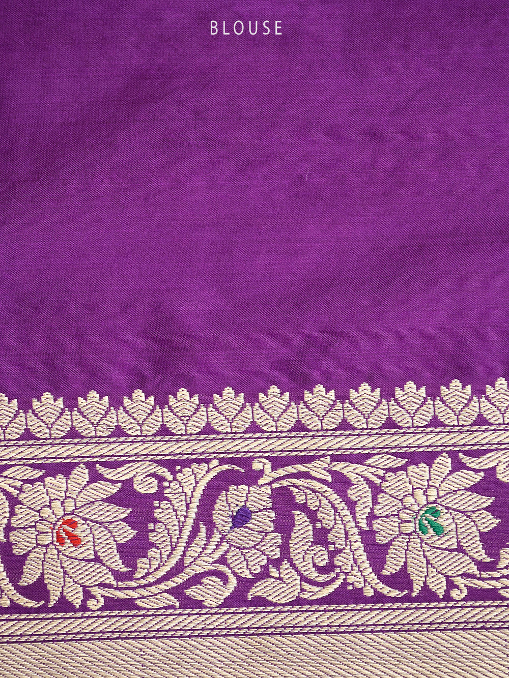 Purple Meenakari Katan Silk Handloom Banarasi Saree