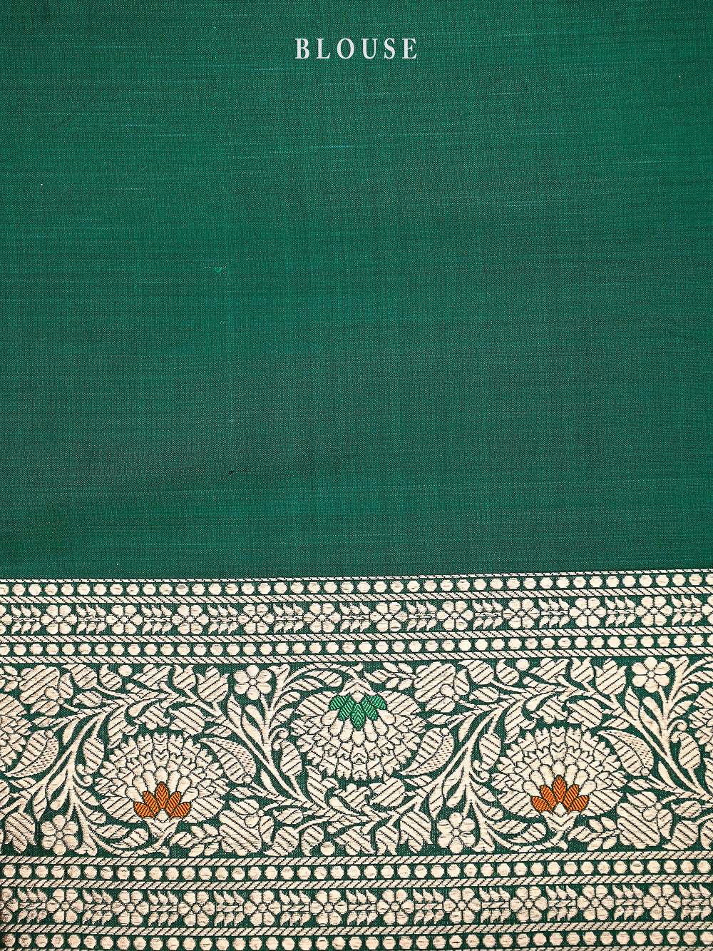 Bottle Green Meenakari Uppada Katan Silk Handloom Banarasi Saree