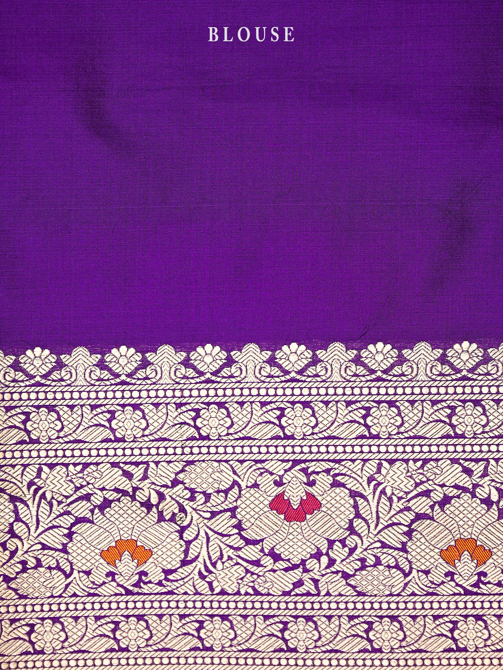 Purple Meenakari Brocade Handloom Banarasi Saree - Sacred Weaves