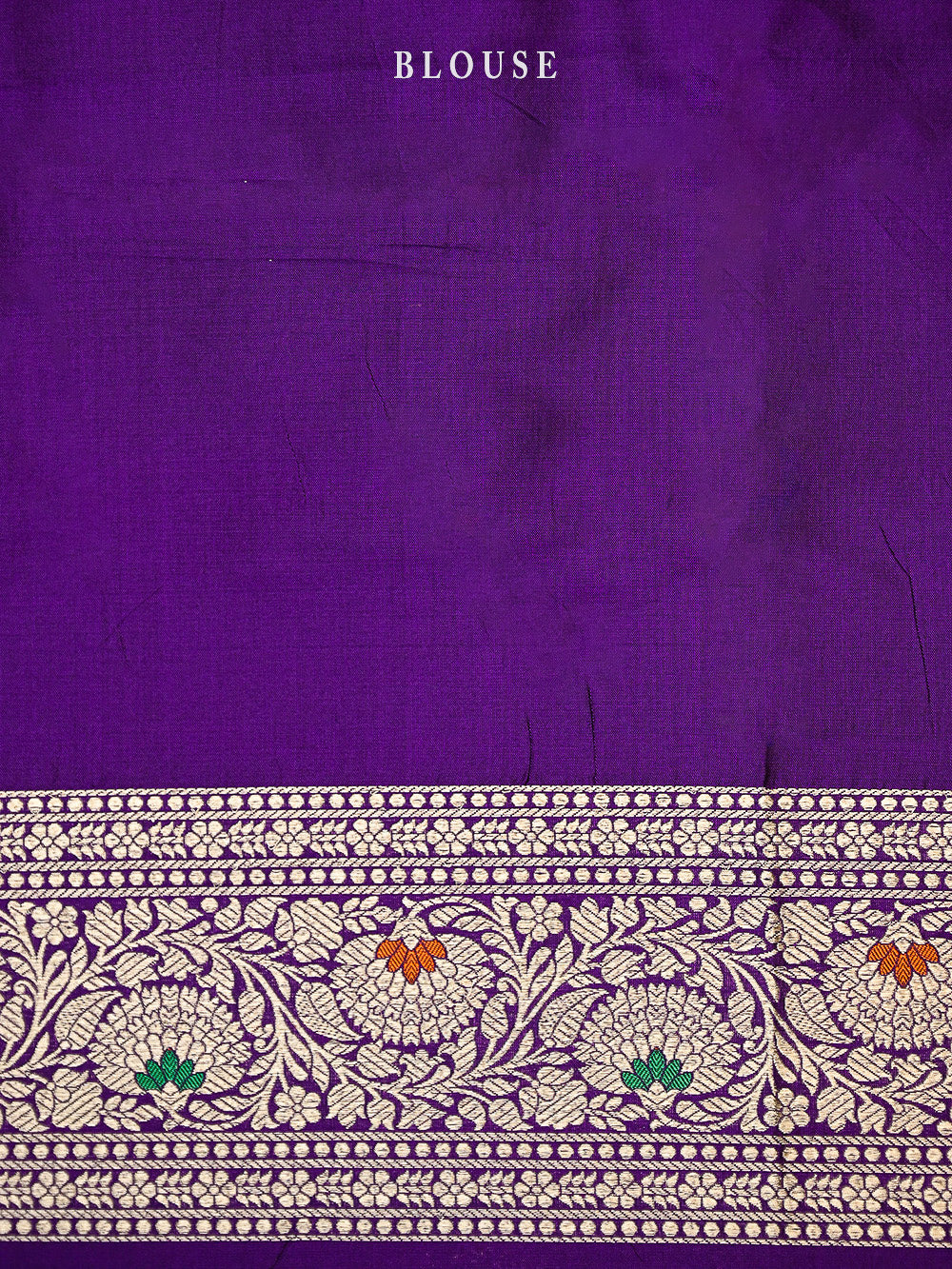 Purple Meenakari Brocade Handloom Banarasi Saree - Sacred Weaves