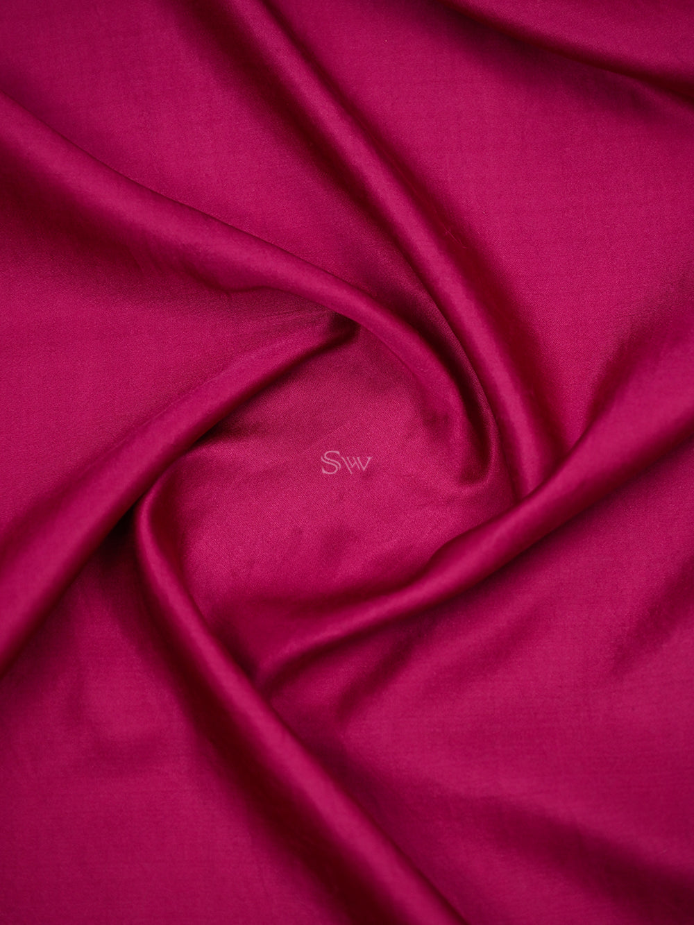 Dark Magenta Shikargah Satin Silk Handloom Banarasi Saree