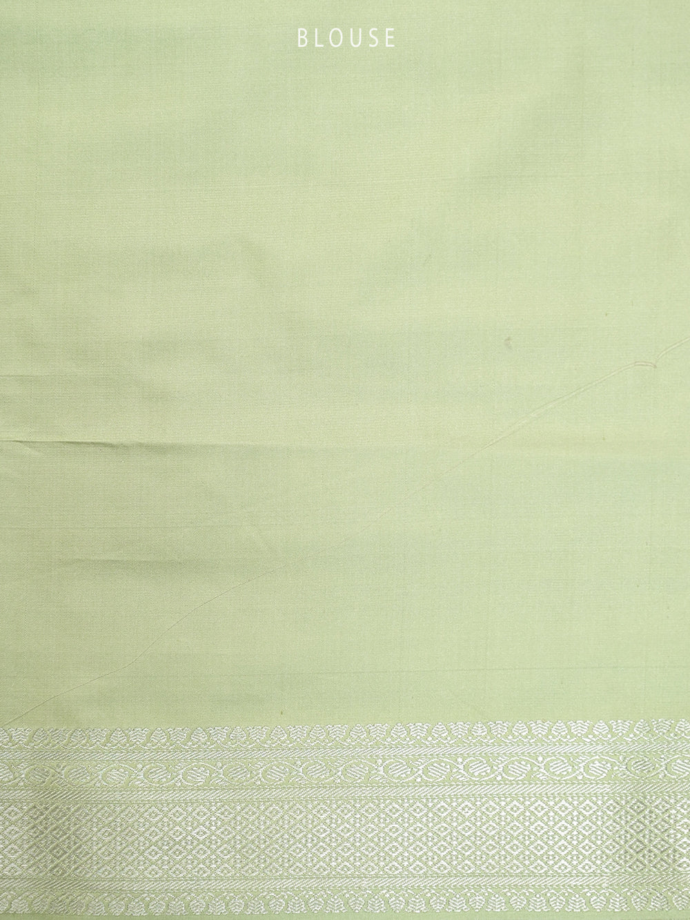 Pastel Moss Green Satin Brocade Handloom Banarasi Saree