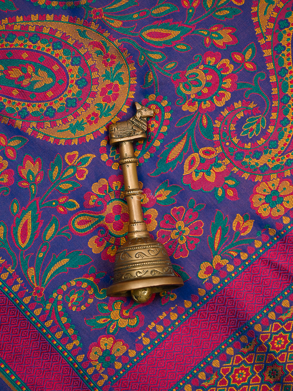 Blue Tanchoi Silk Handloom Banarasi Sare