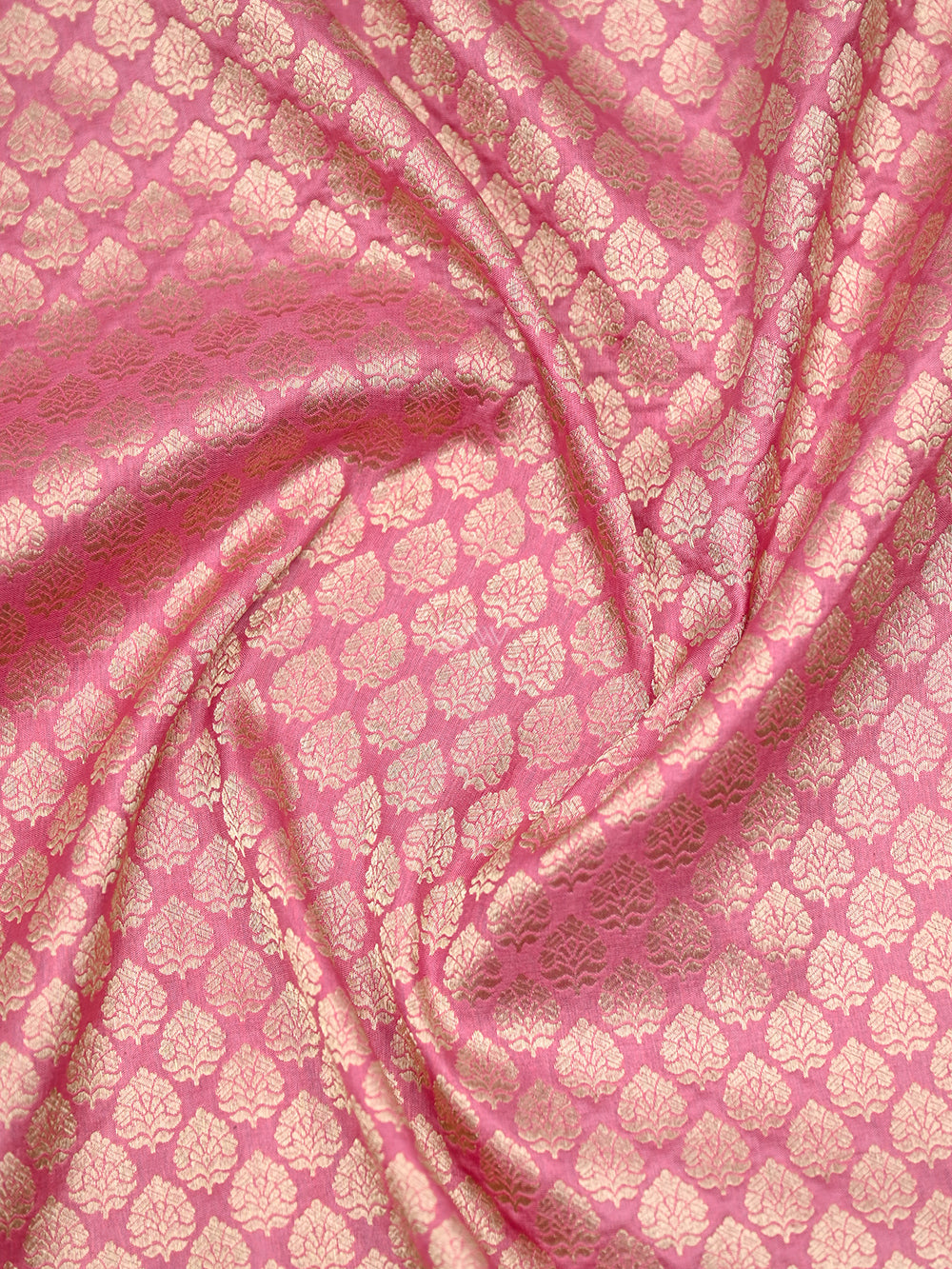 Pink Katan Silk Brocade Handloom Banarasi Saree