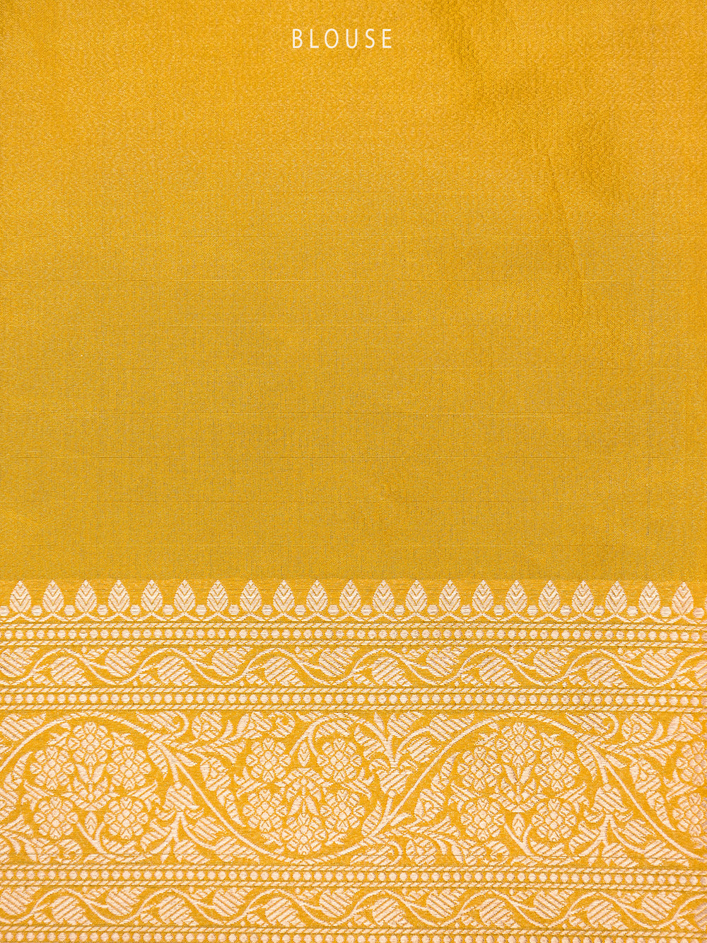 Mustard Katan Tissue Silk Handloom Banarasi Saree