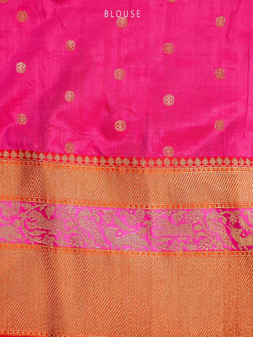 Red Shikargah Katan Silk Handloom Banarasi Saree - Sacred Weaves