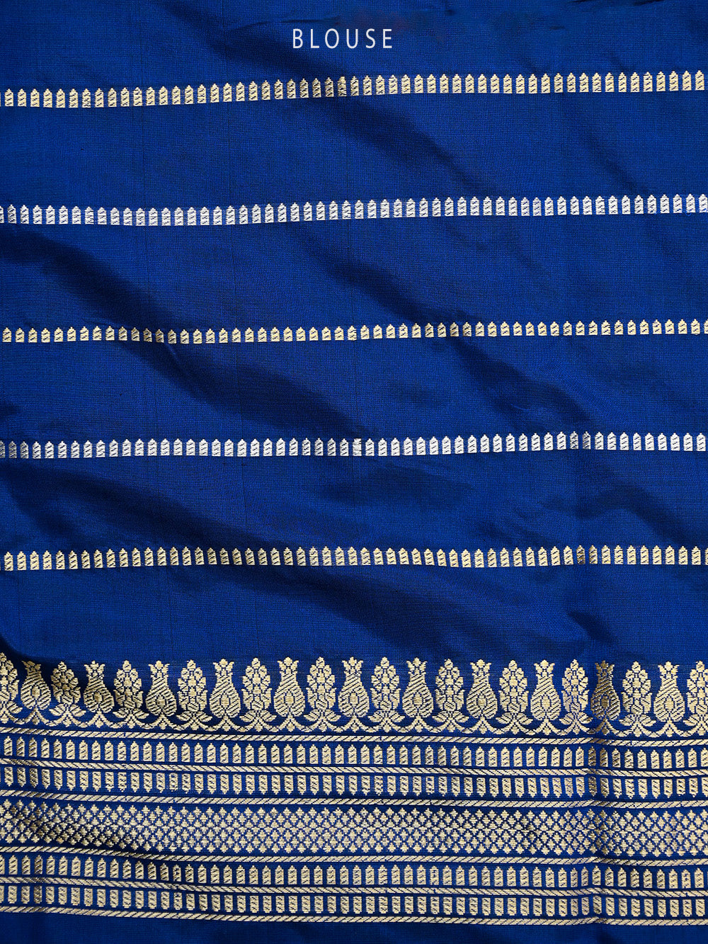 Royal Blue Meenakari Boota Katan Silk Handloom Banarasi Saree