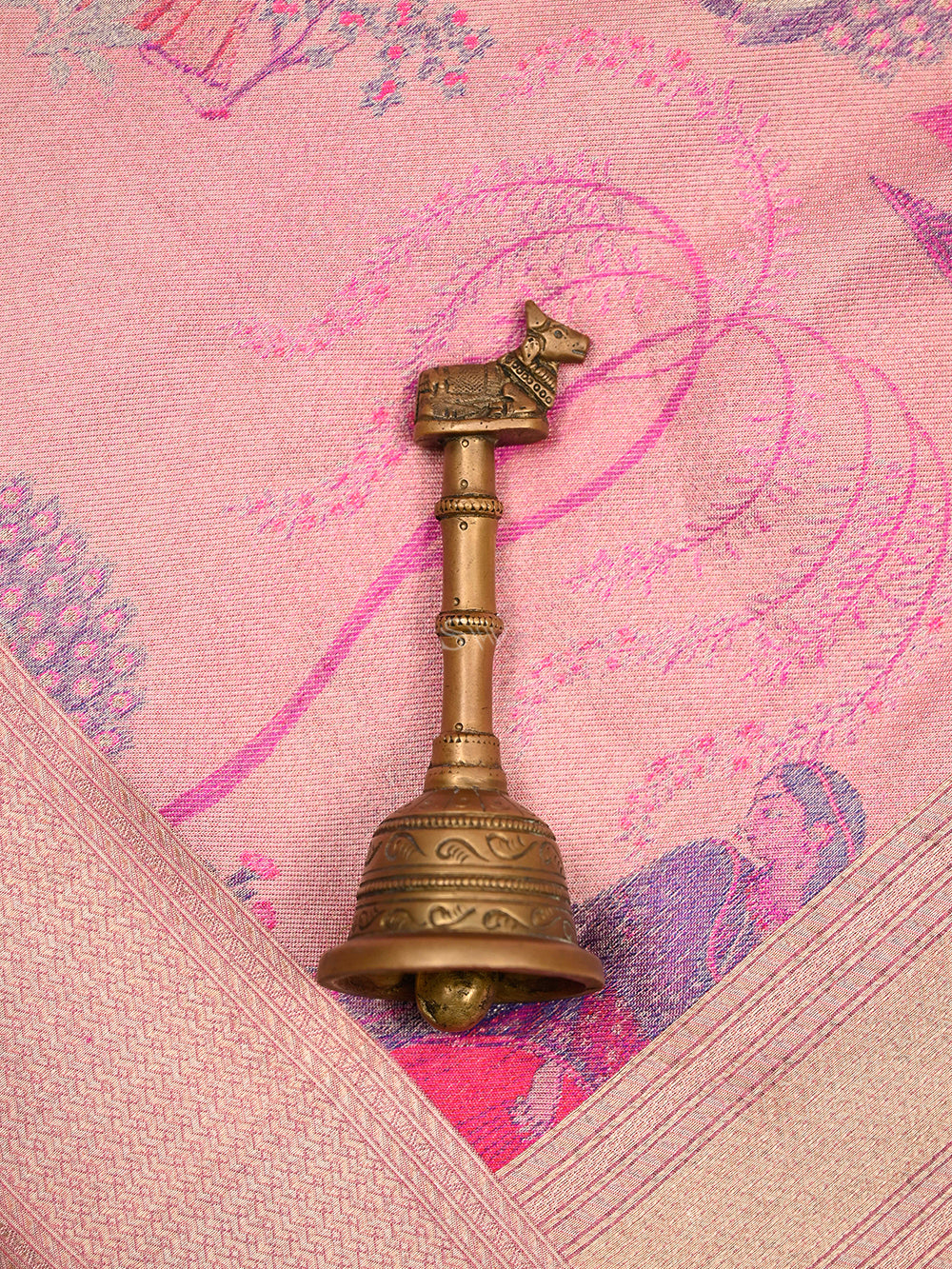 Pastel Pink Tissue Katan Silk Handloom Banarasi Saree - Sacred Weaves