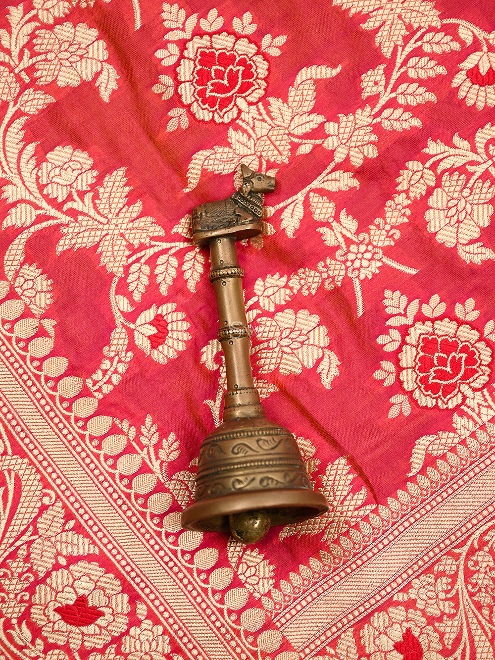 Pink Orange Meenakari Uppada Katan Silk Handloom Banarasi Saree