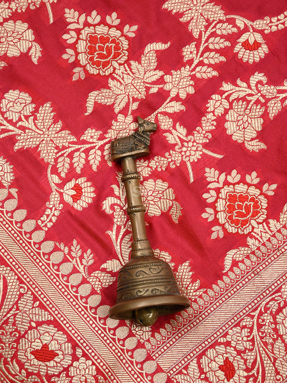 Pink Red Meenakari Uppada Katan Silk Handloom Banarasi Saree