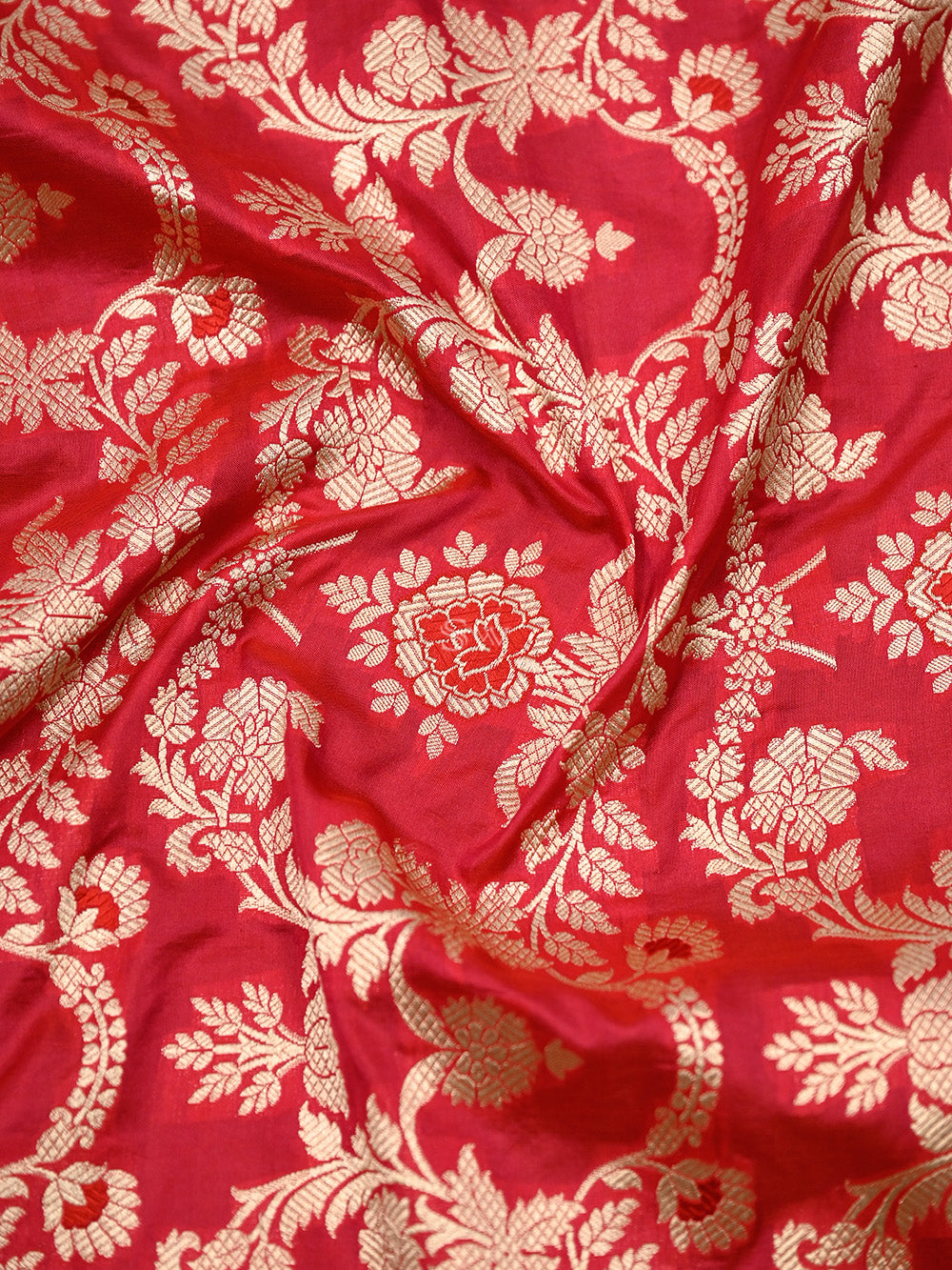 Pink Red Meenakari Uppada Katan Silk Handloom Banarasi Saree