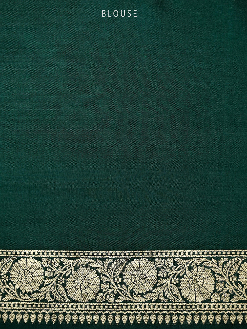 Bottle Green Jaal Katan Silk Handloom Banarasi Saree