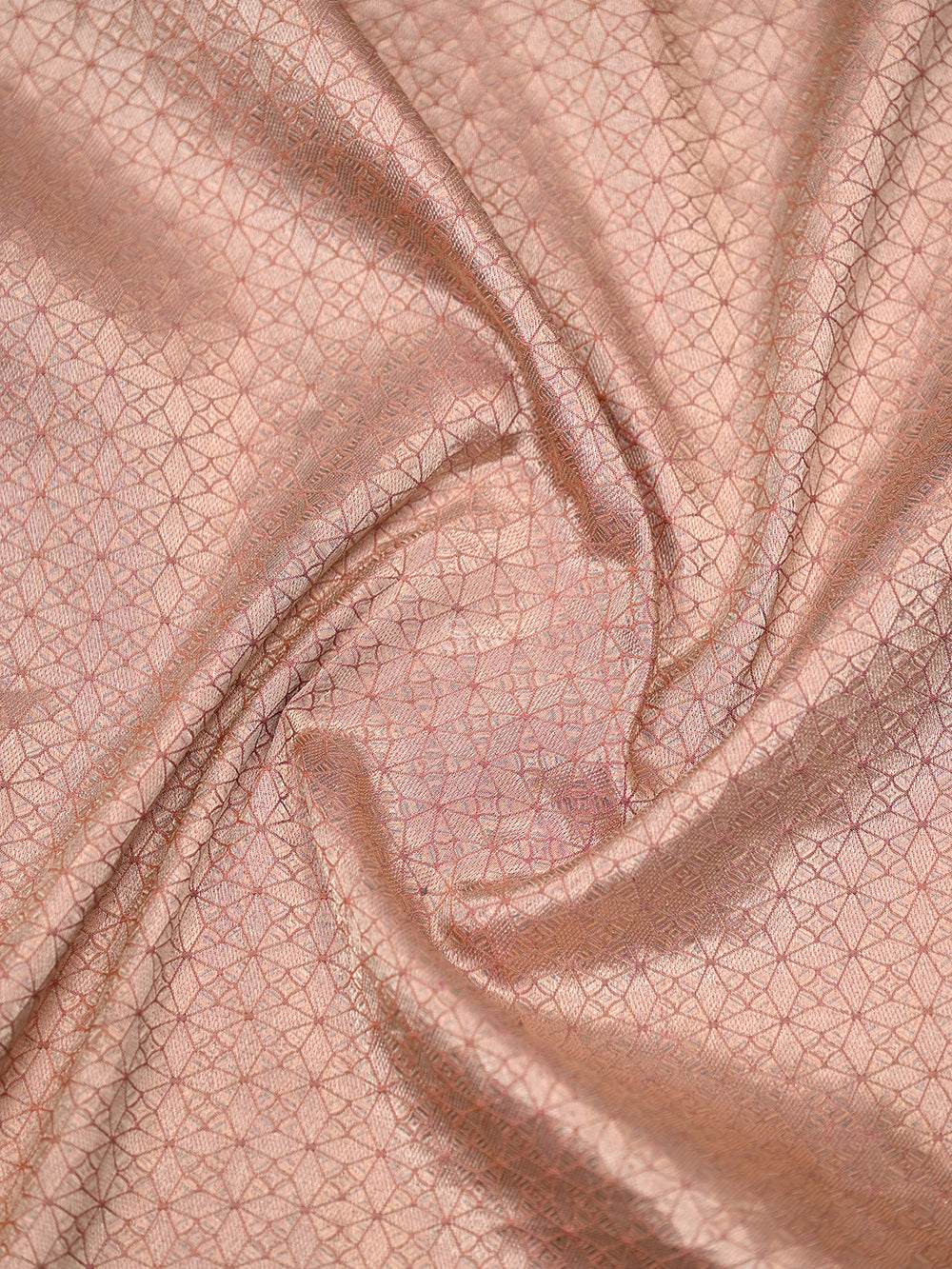 Pastel Peach Tissue Katan Silk Handloom Banarasi Saree