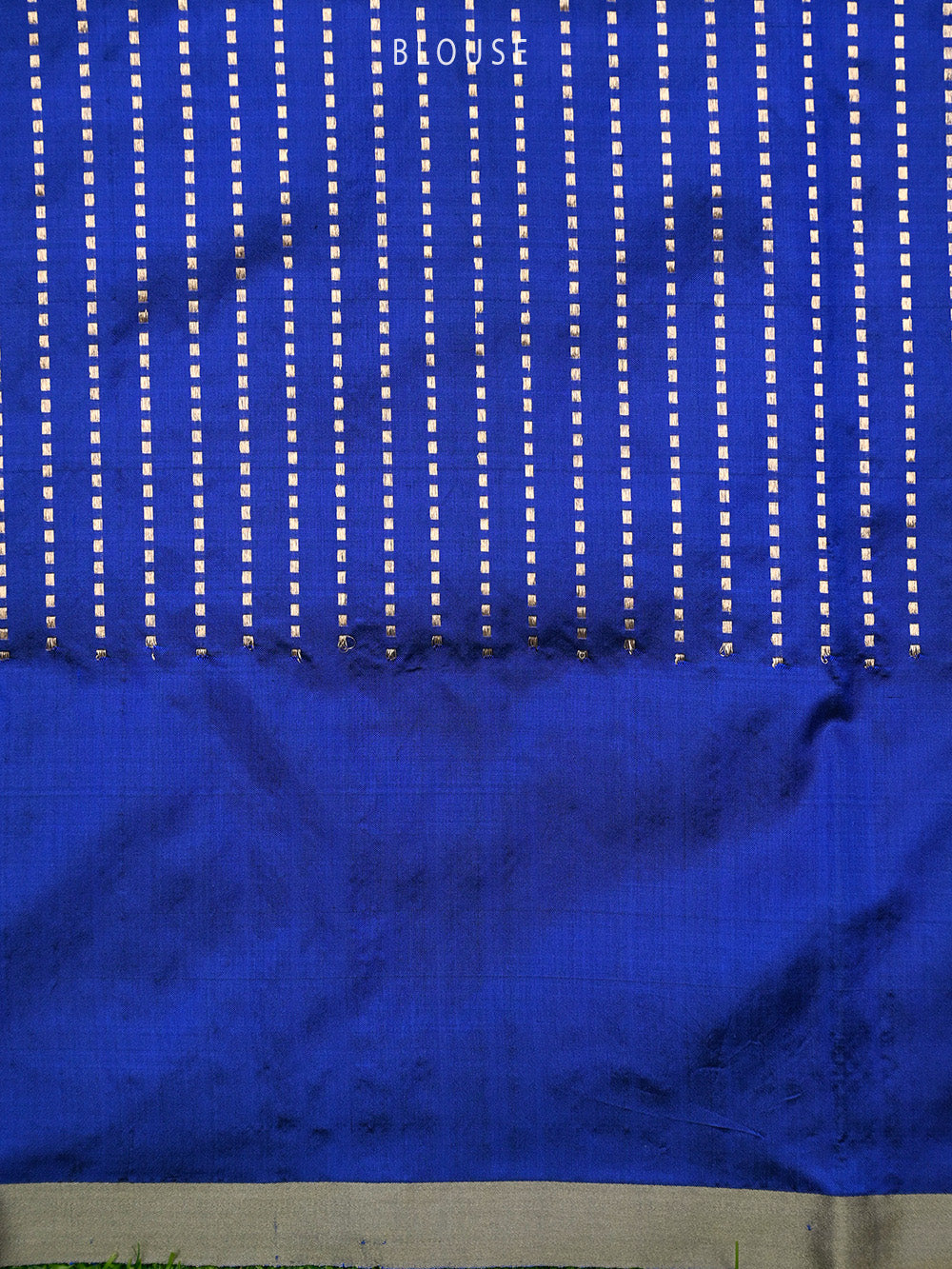 Blue Boota Katan Silk Handloom Banarasi Saree