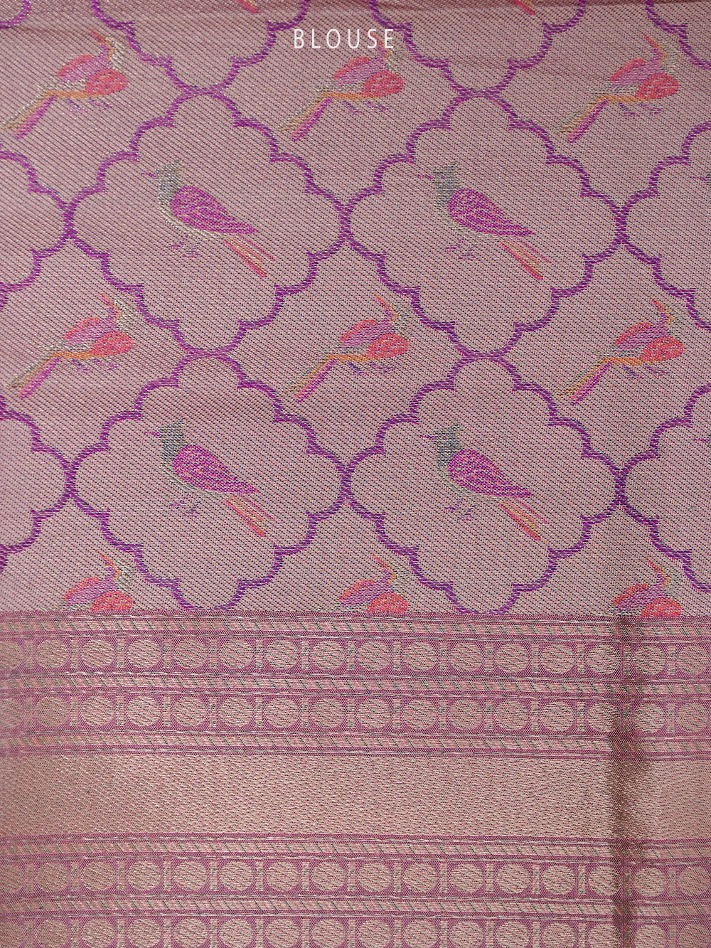 Pastel Pink Tissue Katan Silk Handloom Banarasi Saree - Sacred Weaves