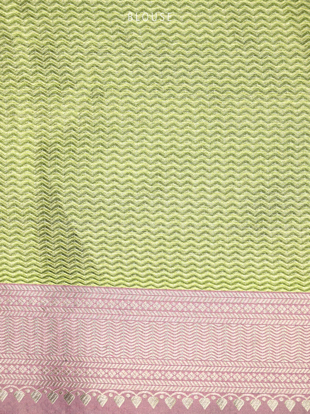 Pastel Pink Green Tissue Katan Silk Handloom Banarasi Saree - Sacred Weaves