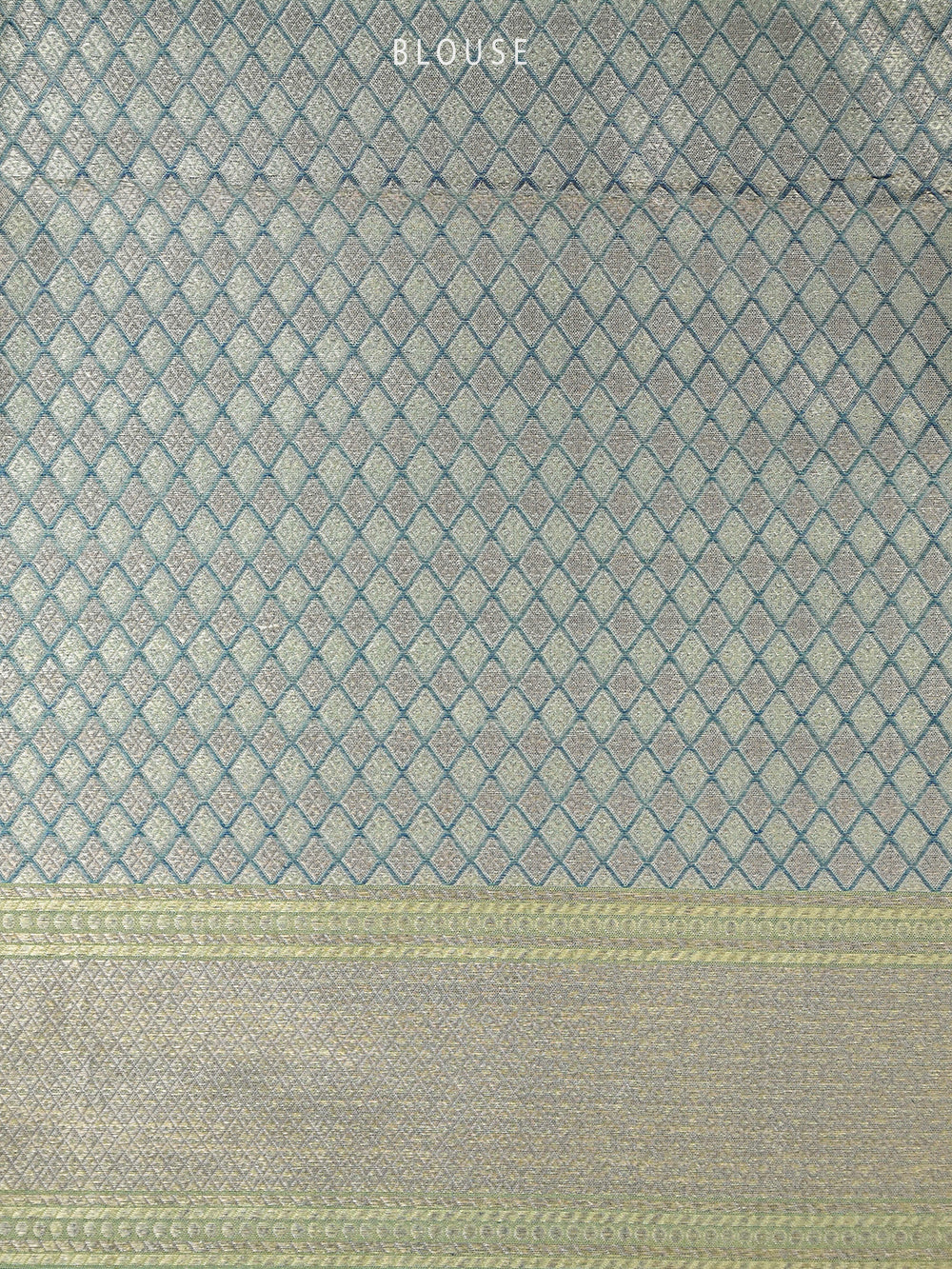 Pastel Olive Green Tissue Katan Silk Handloom Banarasi Saree - Sacred Weaves