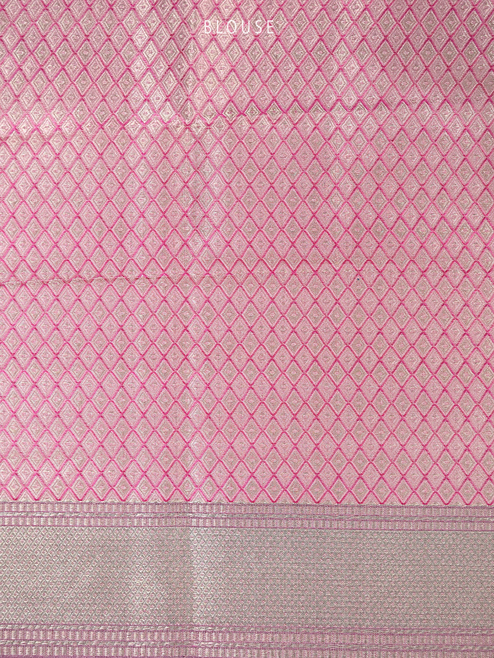 Pastel Pink Tissue Katan Silk Handloom Banarasi Saree - Sacred Weaves